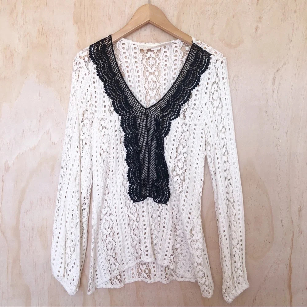 Jens pírate booty | crochet tunic top long sleeve - Picture 1 of 4